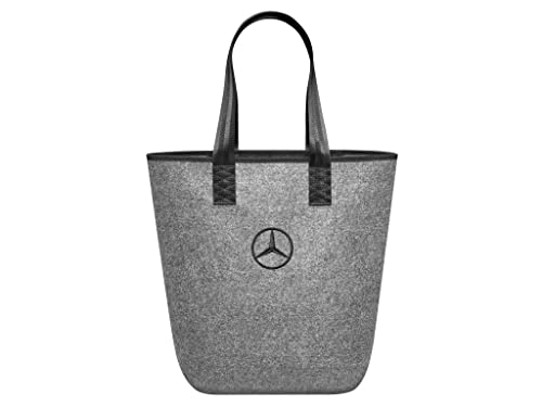 Mercedes-Benz Collection Einkaufstasche in grau | Einkaufstasche aus Filz | Farbe: grau/silber | Maße:...