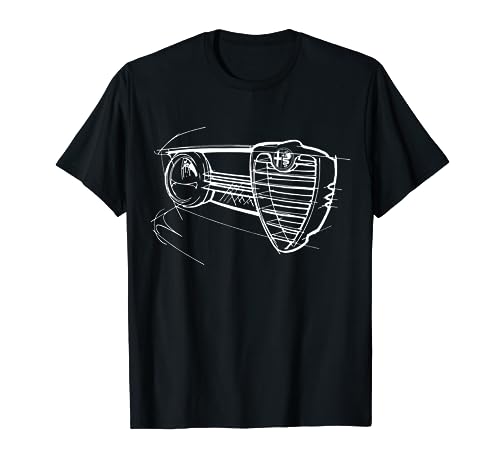 Alfa Car Drivers Stylischer Kühlergrill T-Shirt