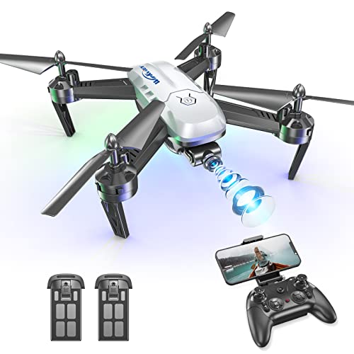 Wipkviey T6 Drohne mit kamera 1080p hd, WiFi FPV drone für Anfänger, RC Quadcopter mit 2 Batterien,...