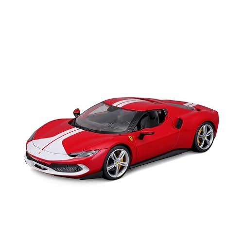 Bburago Ferrari 296GTB Assetto Fiorano: Modellauto im Maßstab 1:18, Ferrari Race & Play Serie,...