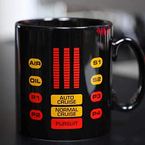 NA Knight Rider Kitt Kaffeetasse - 11Oz Schwarzes Geschenk für Nerd Geek Freund Sci-Fi Fans Freund...