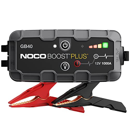 NOCO Boost Plus GB40 1000A 12V UltraSafe Starthilfe Powerbank, Lithium-Starthilfebox,...