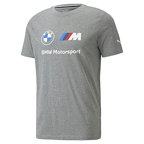 PUMA Herren BMW MMS ESS Logo Tee T-Shirt, Mittelgrau, HEA, M