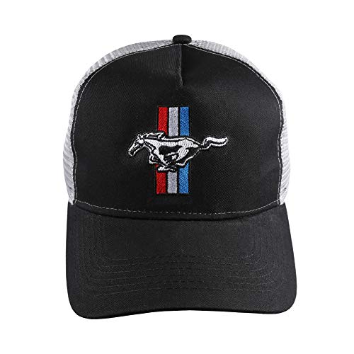 Ford Herren Mustang Logo Cap Snapback Hat, grau/schwarz, Einheitsgröße