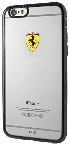 Ferrari FEHCP6BK Racing Shield Case für Apple iPhone 6/6S schwarz/transparent