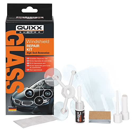 QUIXX Windschutzscheiben Reparatur für Steinschläge und Risse in Fahrzeugscheiben, 5 teiliges Set