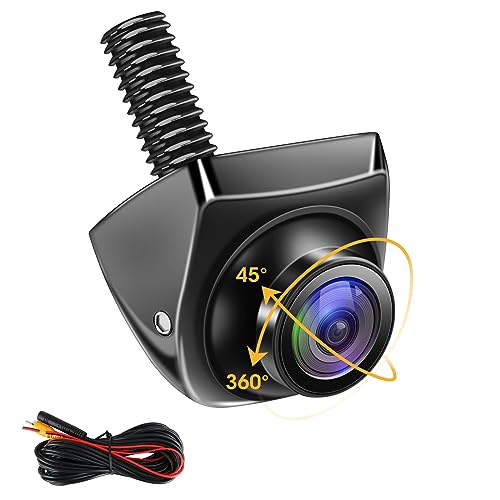 Jansite Rückfahrkamera, 360° Einstellbare AHD 1080P Rückfahrkamera Auto 170°Weitwinkel 12V-24V...