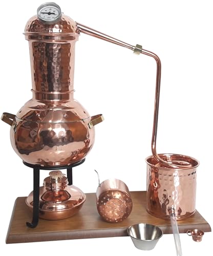 Dr. Richter® Destille 2 Liter Modell Kalif mit Aromakorb, Thermometer und Spiritusbrenner (Aktuelles...