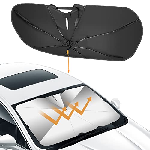 Oziral Auto Frontscheiben Sonnenschutz Front-Sonnenschutz UV-Schutz für Auto Faltbarer Frontscheiben...