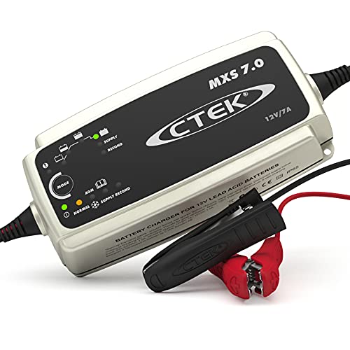CTEK MXS 7.0, Batterieladegerät 12V Für Größere Fahrzeugbatterien, Batterieladegerät Boot, LKW,...