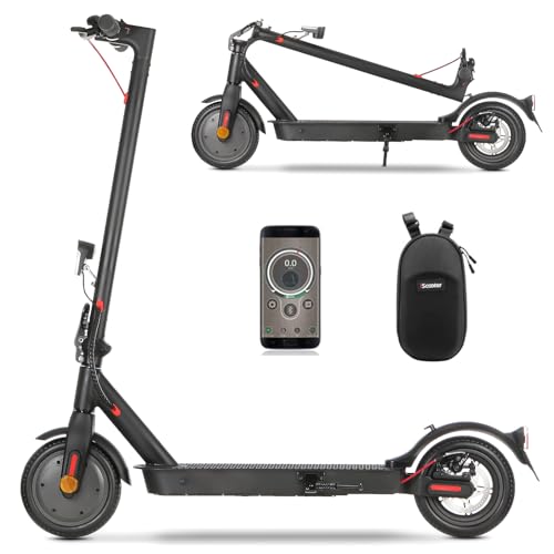 E Scooter mit Straßenzulassung, ABE Elektroroller Belastung bis 120kg, 30 km Reichweite, LED, 20km/h,...