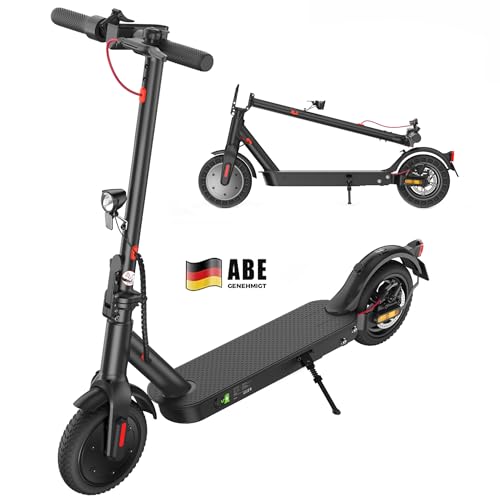 E Scooter mit Straßenzulassung, ABE Elektroroller Belastung bis 120kg, 30 km Reichweite, LED, 20km/h,...