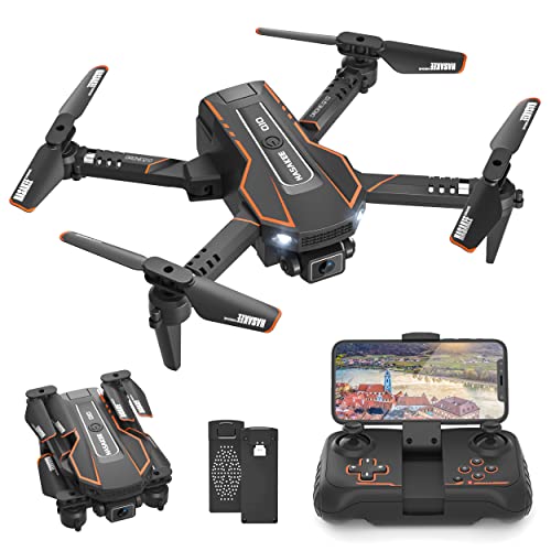 Drohne mit Kamera HD 720P für Kinder, RC Drone Quadcopter mit FPV WiFi Übertragung, Kopflos Modus, 3D...
