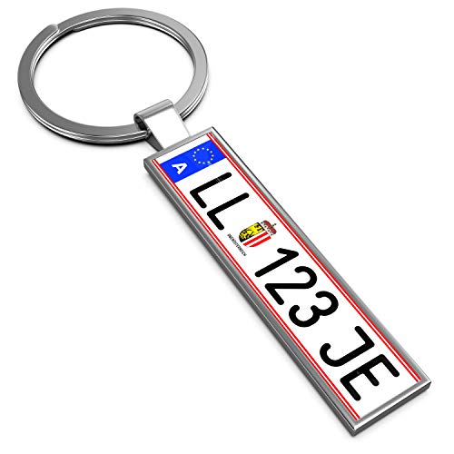 Schlüsselanhänger mit KFZ - Kennzeichen Österreich