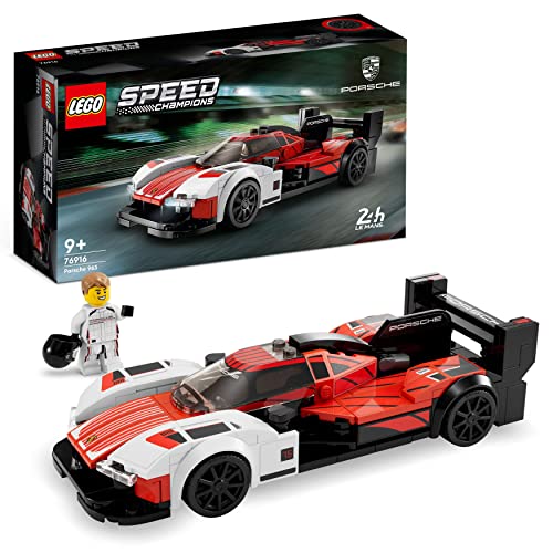 LEGO Speed Champions Porsche 963, Modellauto-Bausatz, Rennfahrzeug Spielzeug für Kinder, Sammelset mit...