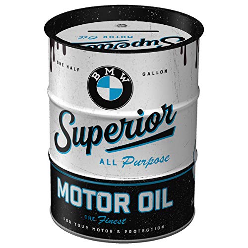 Nostalgic-Art Retro Spardose, 600 ml, Original Lizenzprodukt (OLP), BMW – Superior Motor Oil –...