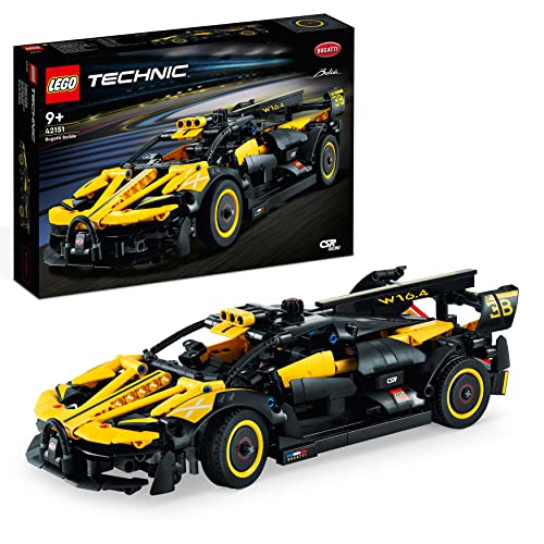 LEGO 42151 Technic Bugatti-Bolide, Auto-Modellbausatz, Sportwagen-Spielzeug, ikonisches Auto-Set zum...