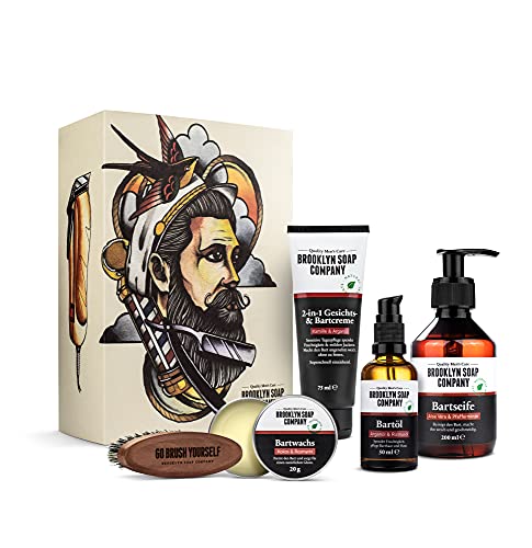 Brooklyn Soap Company · Ultimate Beard Box · Bartpflege Set inkl. Bartöl, Bartshampoo, Bartbürste,...