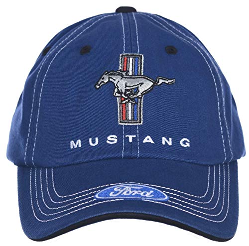 Mustang Laufpferd-Hut, Tri-Bar, Blau und Weiß