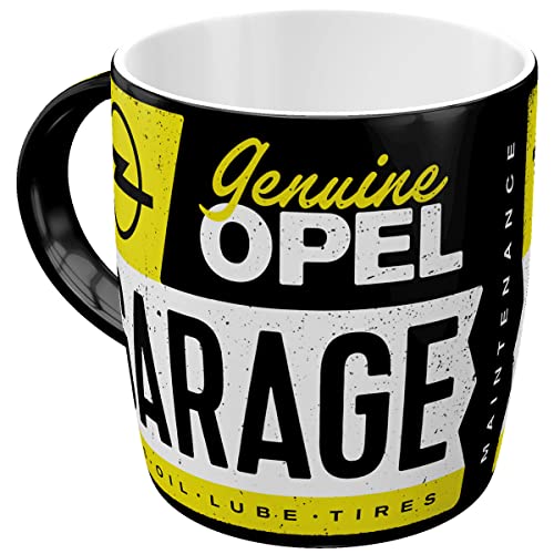 Nostalgic-Art Retro Kaffee-Becher, 330 ml, Opel – Garage – Geschenk-Idee für Opel-Zubehör Fans,...