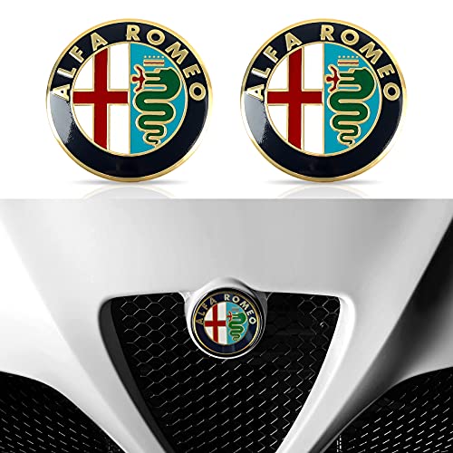74MM für Alfa Romeo Logo Emblem Badge Aufkleber, für Giulietta Spider Mito 147 156 159 166 GT Stelvio...
