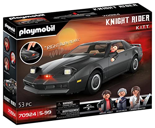 PLAYMOBIL 70924 Knight Rider - K.I.T.T., Mit original Licht und Sound, Für Knight Rider-Fans und Kinder,...