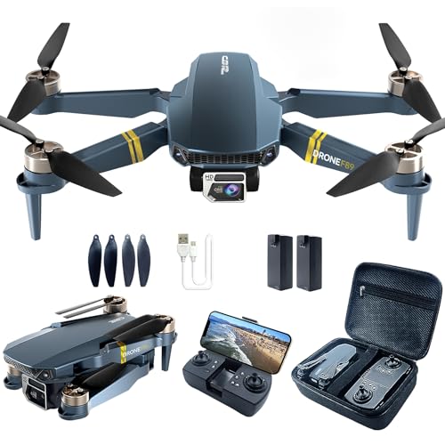 Bürstenlos Super Ausdauer Faltbare Quadcopter Drohne für Anfänger– 40+ Minuten Flugzeit, Wi-Fi FPV...