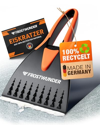 FROSTWUNDER Eiskratzer Auto [Made in Germany] - 100% recycelter Auto Eiskratzer - Unschlagbarer...