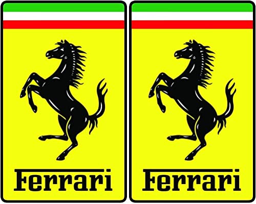 2 x Ferrari Emblem Logo Aufkleber