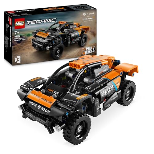 LEGO Technic NEOM McLaren Extreme E Race Car Set, Auto-Spielzeug mit Rückziehmotor für Kinder, baubares...