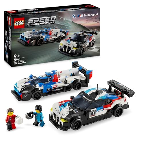LEGO Speed Champions BMW M4 GT3 & BMW M Hybrid V8 Rennwagen Auto-Spielzeug mit 2 baubaren Modellautos und...