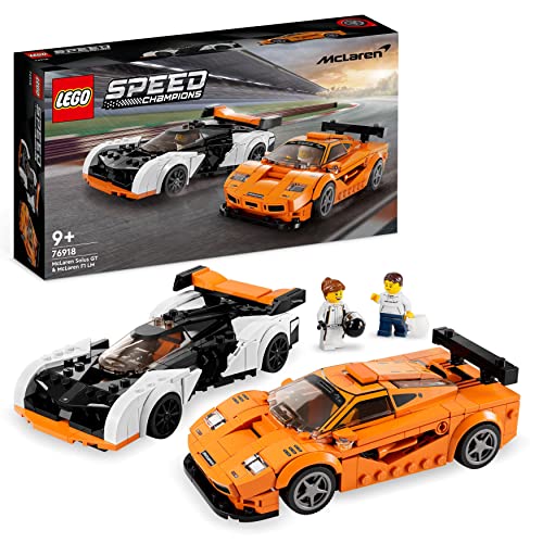 LEGO Speed Champions McLaren Solus GT & McLaren F1 LM, 2 ikonische Rennwagen Spielzeuge, Hypercar...