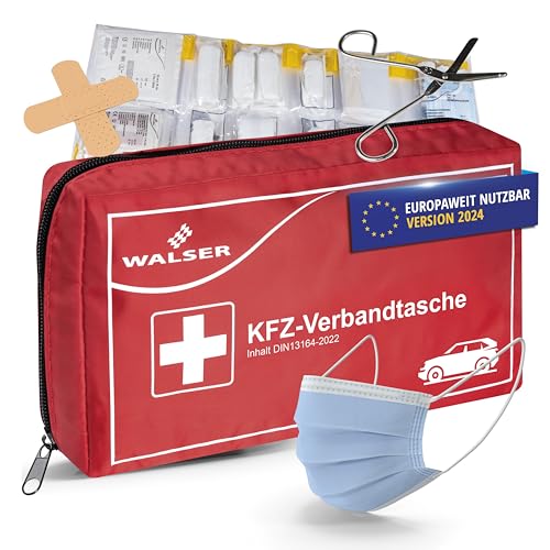 WALSER Erste Hilfe Set Auto, Verbandskasten Auto Auszeichnung Sehr Gut*, Auto Verbandskasten 2024, Erste...