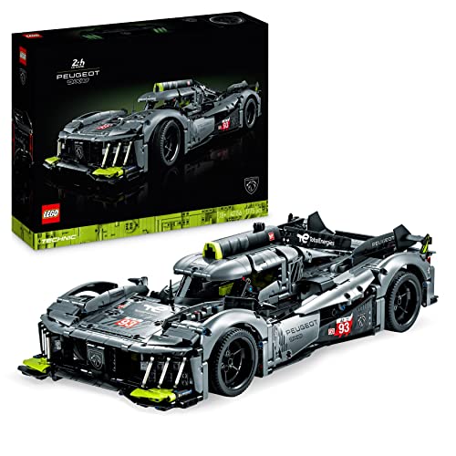 LEGO 42156 Technic Peugeot 9X8 24H Le Mans Hybrid Hypercar, legendärer Rennwagen, Modellauto-Bausatz...