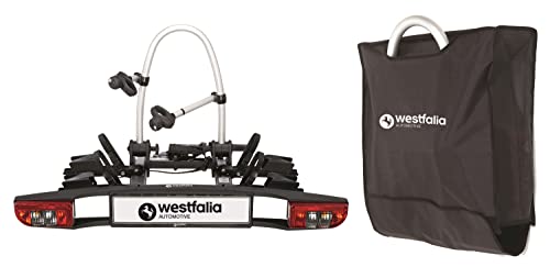 Westfalia BC 60 Fahrradträger für die Anhängerkupplung - inkl. Tasche | Kupplungsträger für 2...