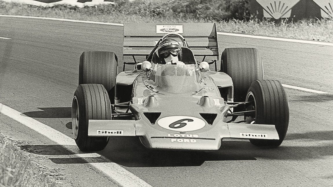 JOCHEN RINDT im Lotus  alte original Formel 1 Postkarte 70er 