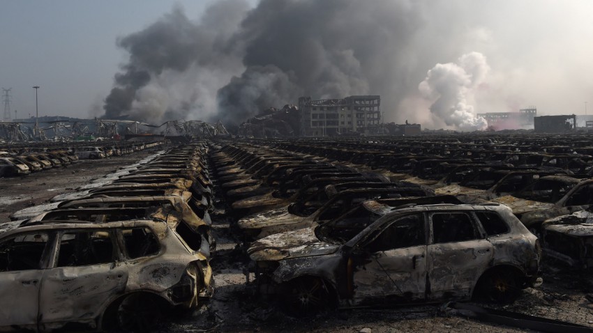 Tausende VW bei Explosionen in China zerstört
