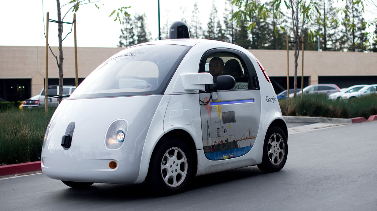 Googles selbstfahrendes Auto 2016.