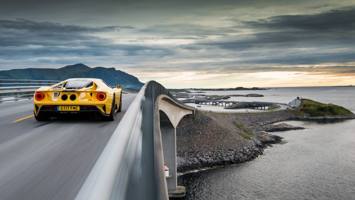 Auf Rekordjagd in Norwegen: Mit dem Ford GT auf der Atlantikstraße