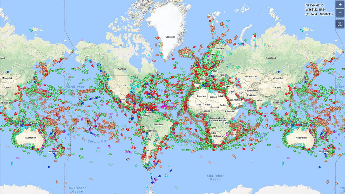 Marinetraffic: den weltweiten Schiffsverkehr in Echtzeit verfolgen