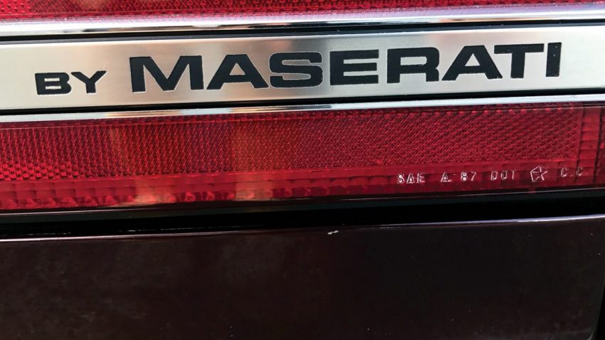 Der Chrysler mit Maserati-Beteiligung, was ihm auch nichts half