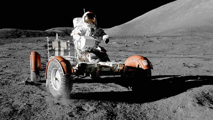 Lunar Rover, das Mondfahrzeug der Apollo 17 Mission.