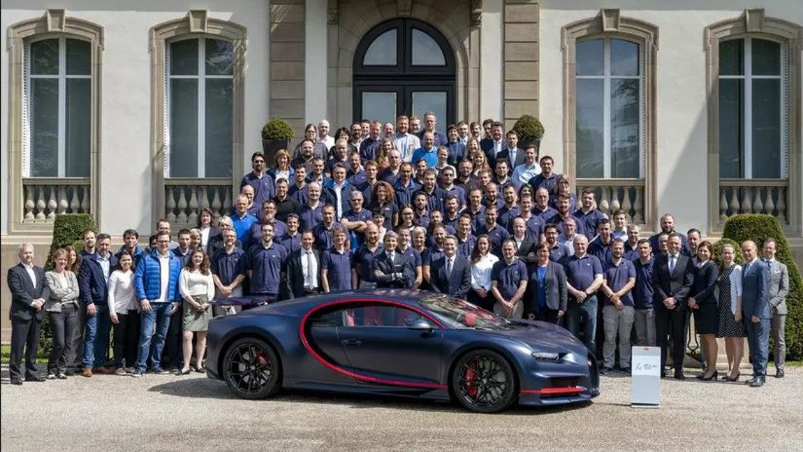 Das ist der 100. Bugatti Chiron