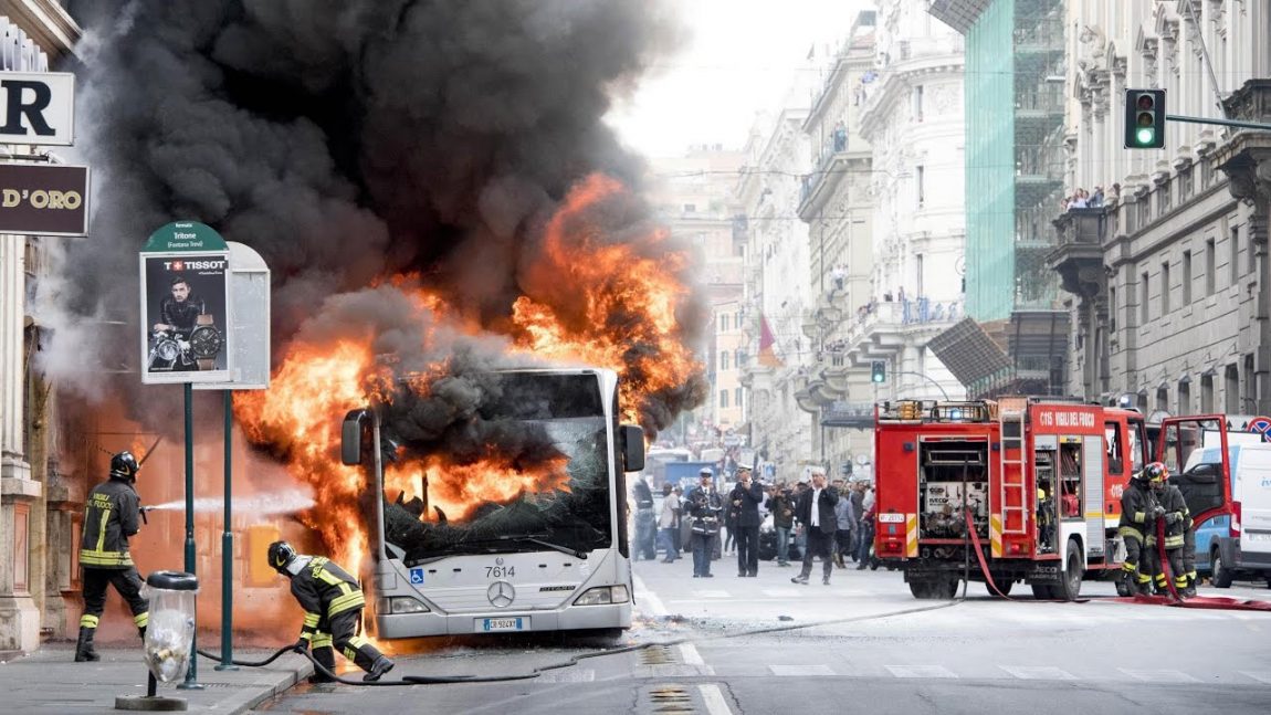 Rom hat ein Problem mit brennenden Bussen