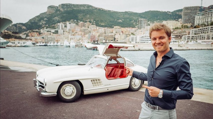Protzen auf hohem Niveau: Nico Rosberg und sein Mercedes 300SL