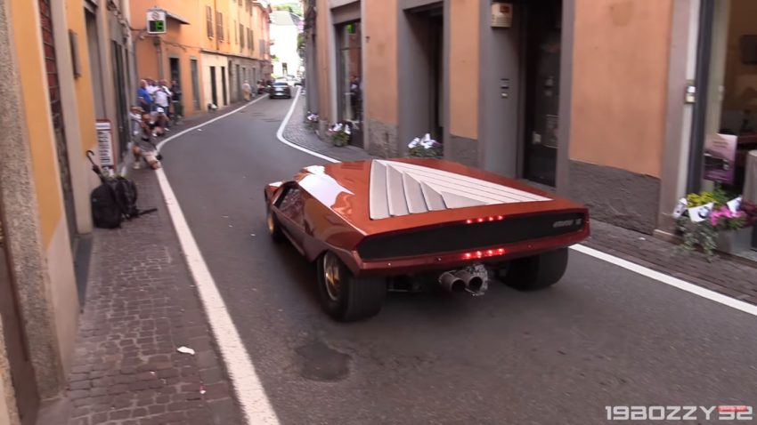 Zurück in die Zukunft: Der Lancia Stratos Zero in freier Wildbahn