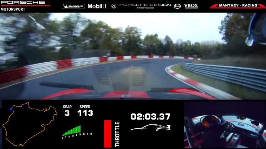 Die Nürburgring-Rekordrunde im Porsche 911 GT2 RS MR aus der Ego-Perspektive