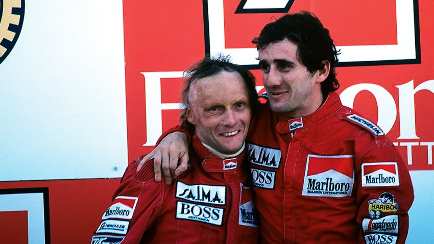 Niki Lauda und Alain Prost