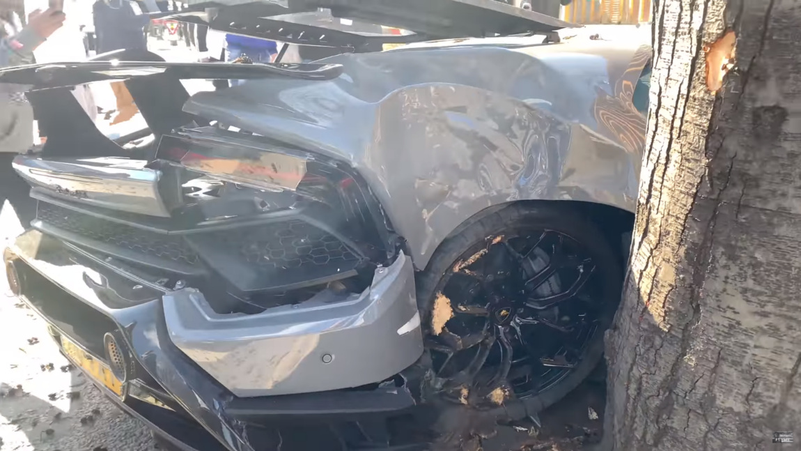Unrühmlicher Abgang: Lamborghini Huracán Performante crasht nach Supercar-Treffen