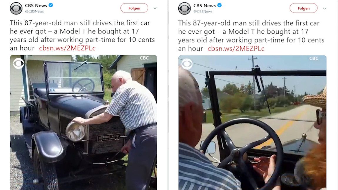 Dieser Kanadier fährt seit 70 Jahren das selbe Model T